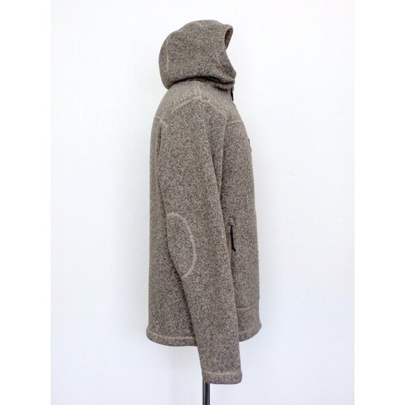 The North Face Gordon Lyons Hooded Full Zip Fleece Jacket Tan SZ M - Picture 6 of 8